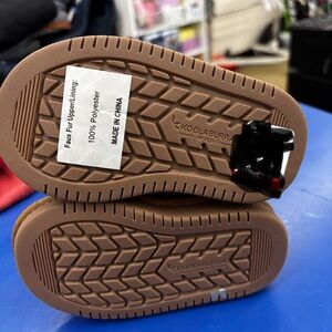 Koolaburra Kids Tan Boots with Faux Fur Lining